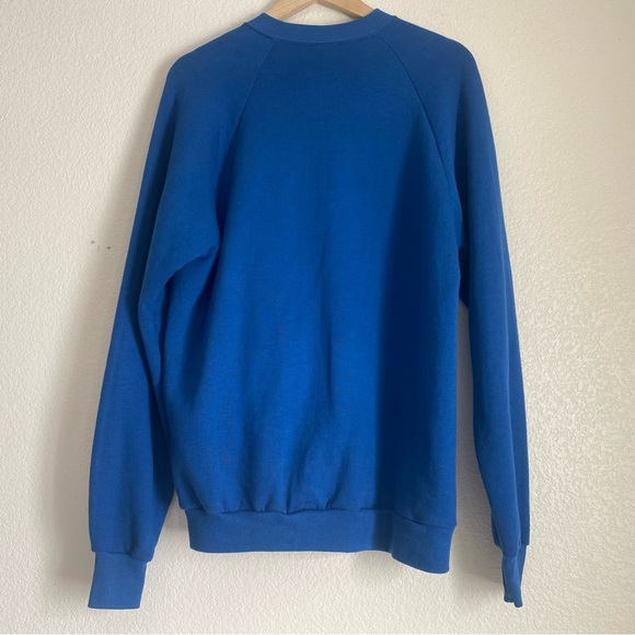Vintage montana puff print Big sky ski pullover crewneck sweater, blue, xl - Picture 5 of 6